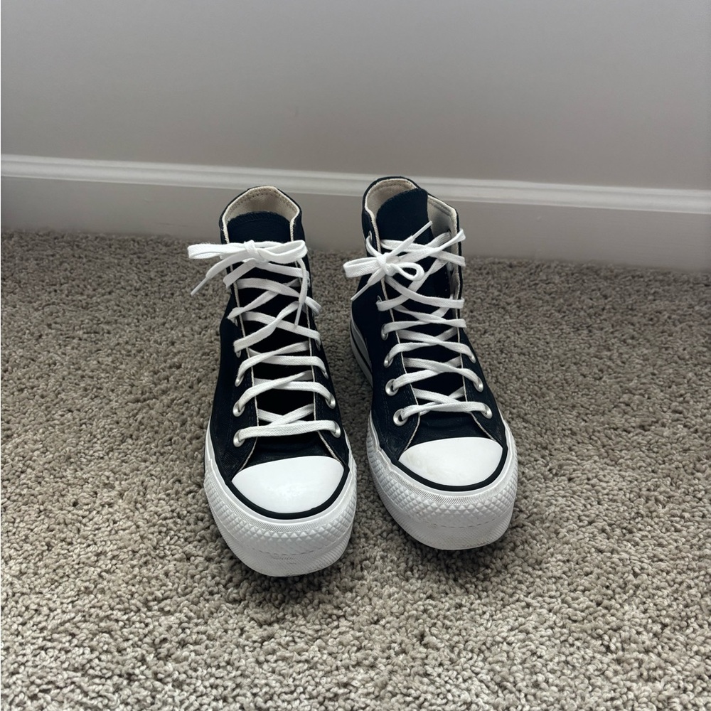 Converse Black and White High-Top Sneakers